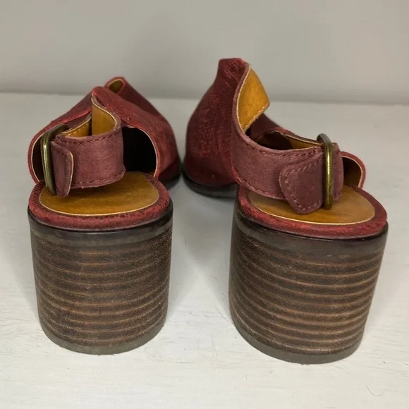 Lucky Brand Lideton Snakeskin Leather Slingback Mules 9.5M - Picture 4 of 11